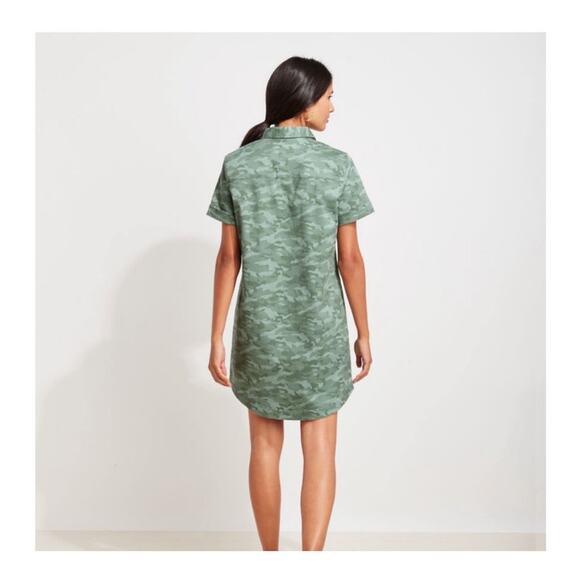 Vineyard Vines Margo Camo Shirt Dress size 10 - Picture 4 of 9